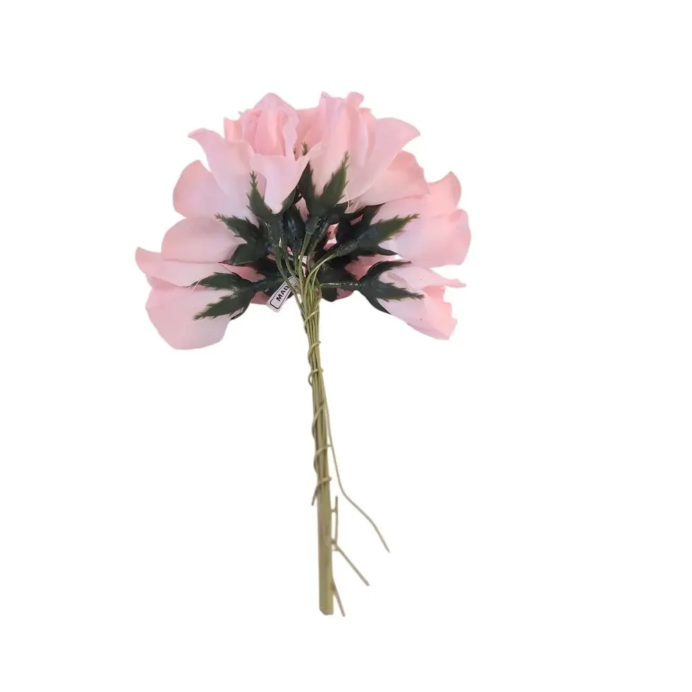24 Pink Mauve Silk Rose Picks 1 in Artificial Flowers Wedding Craft Floral Decor
